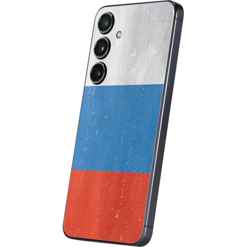 Russian Flag Distressed Galaxy S24 Plus Skin